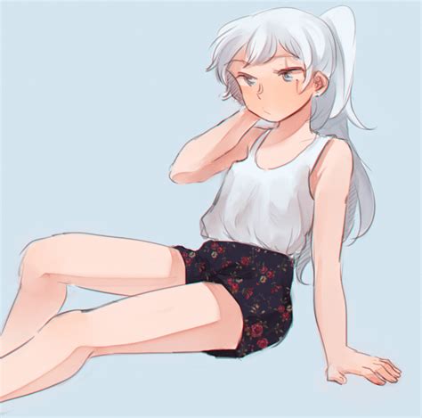 A Simple Casual Weiss In Nice Summer Clothing With Just A Hint Of Pout