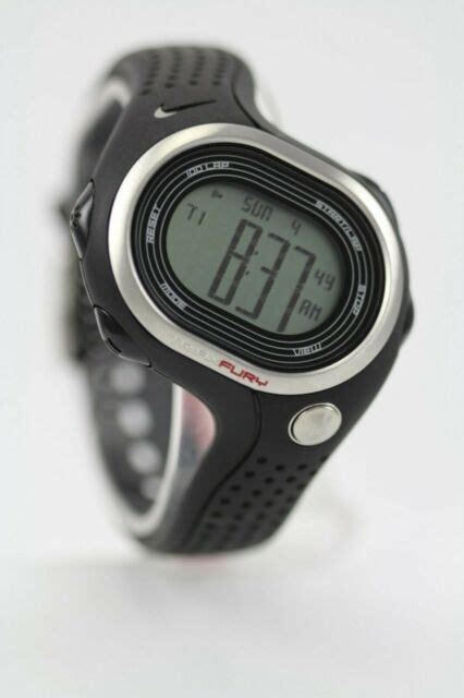 Nike Triax Fury 100 Super Running Watch Black Wr0139 001 100 Lap