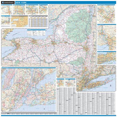 Rand Mcnally New York State Wall Map