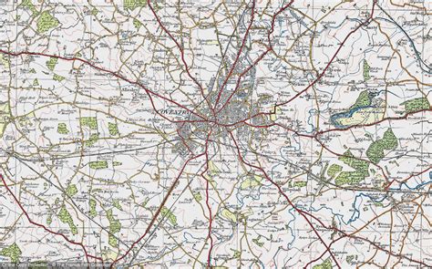 Historic Ordnance Survey Map Of Coventry 1920