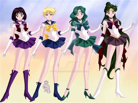 4 Sailor Scouts By Lydiathecrystalgem On Deviantart