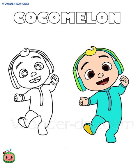 Cocomelon Coloring Pages 50 Coloring Pages Wonder Day — Coloring