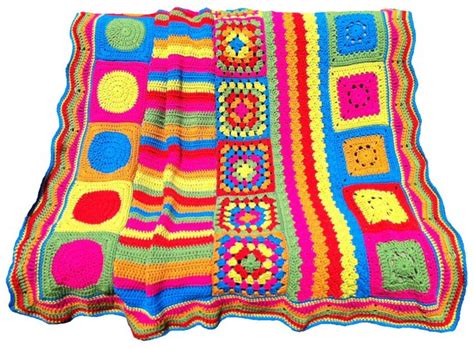 Crochet Afghan Crochet Blanket Earth Tones Groovy Blanket One Of A