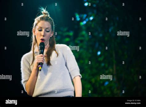 Stand Up Comedian Katherine Ryan Performing On Stage At Hay Festival