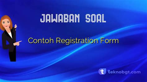 Contoh Registration Form
