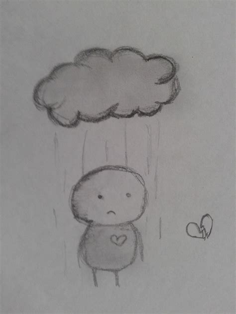 Sad Depression Easy Drawing Ideas