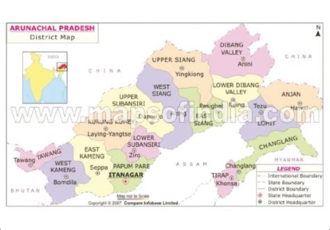 Arunachal Pradesh District Map Download Scientific Diagram