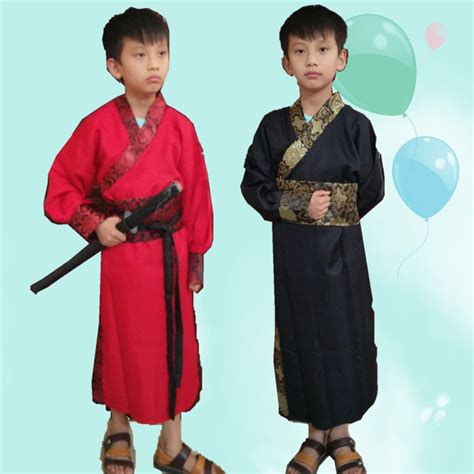 Special Offer 4 Color Children Ancient Chinese Costume Hanfu Robe