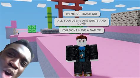 I Destroyed A Toxic Player Lol Roblox Bedwars Youtube