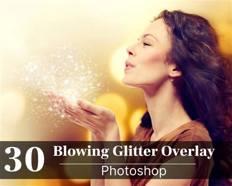 Blowing Glitter Photoshop Overlays Bundle Bokeh Blow Digital Etsy