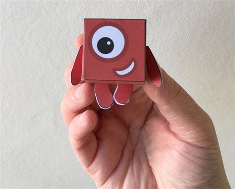 Numberblocks 1 5 Printable Paper Toys Origami Templates Etsy