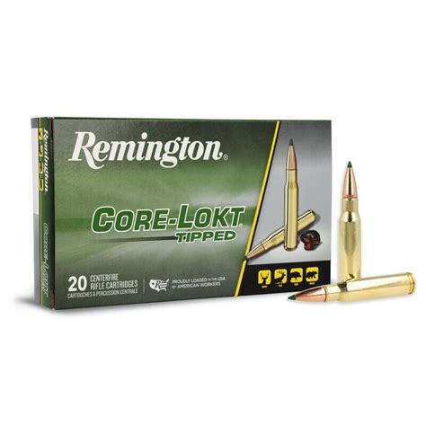 Ammo 308 Win 150gr Remington Core Lokt Tipped 20s