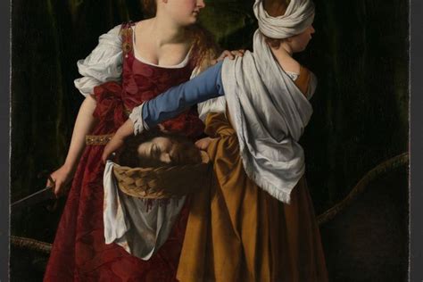 Judith And The Maid With The Head Of Holofernes Work By Orazio