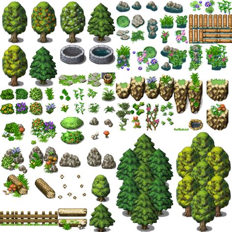 Resultado De Imagem Para Rpg Maker Tilesets Grass Elementos Gráficos