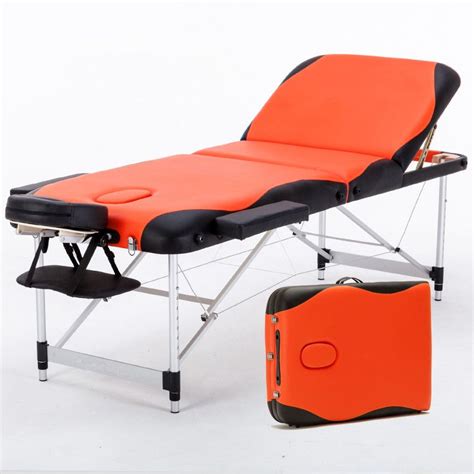 70cm Wide 3 Section Portable Massage Table Aluminum Facial Spa Bed