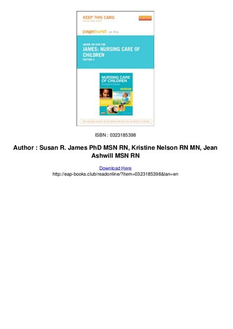 Nursing Care Of Children Elsevier Ebook On Intel Education Study