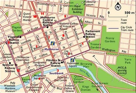 Melbourne Maps Melbourne Cbd With Hotels
