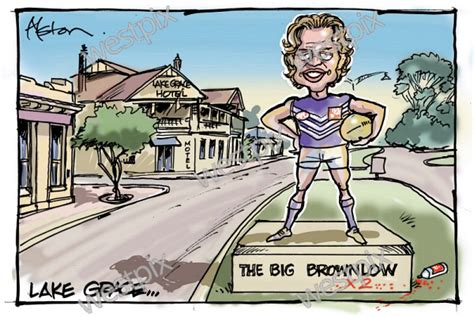 Dean Alston Cartoon The Big Brownlow X 2 A Westpix