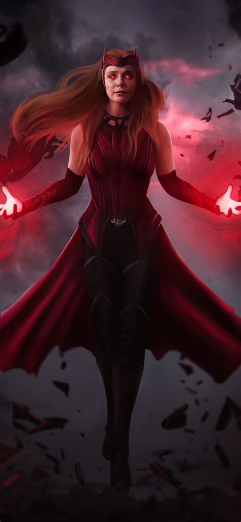Wanda Maximoff Wallpaper In 2021 Marvel Superhero Posters Scarlet
