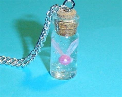 Legend Of Zelda Fairy In A Bottle Charm Necklace Etsy