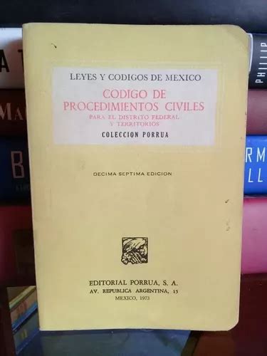 Leyes Y Códigos De México Código De Procedimientos Civiles En Venta En
