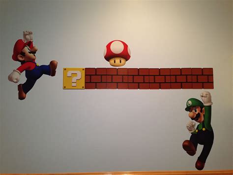 Super Mario Bros Wall Decor Mario Bros Room Mario Bros Mario