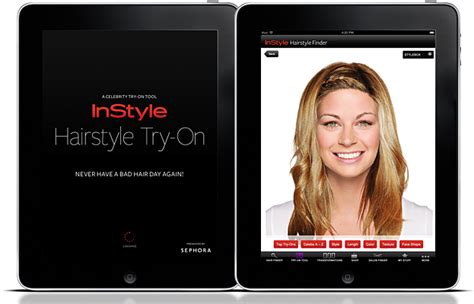 But there's always the risk that you'll choose the wrong cut, colour or style. InStyle iPad App -- Instyle Hairstyle Try On iPad App ...