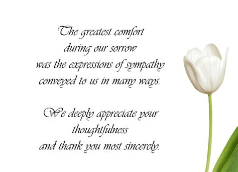 Simple Sympathy Card Gallery Photos | Sympathy thank you cards, Funeral thank you cards ...