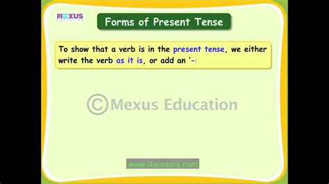 She seems like a really nice person. Verbs: Present Tense - YouTube