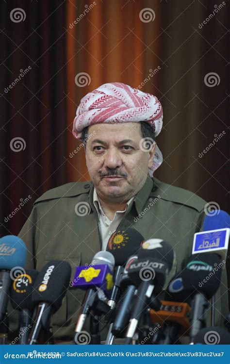 Massoud Barzani Editorial Stock Photo Image Of Arbil 18364828