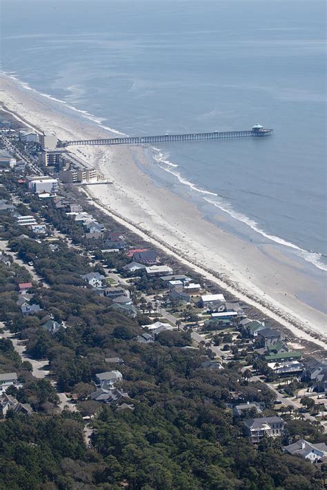 Folly Beach South Carolina Aerial Photograph By Dustin K Ryan Pixels