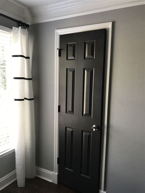 Bonus Room Makeover Painting The Black Doors Black Interior Doors