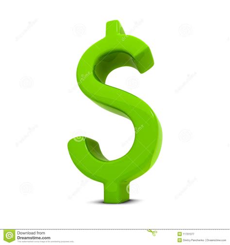 Us Dollar Sign Stock Illustration Image Of Single Symbol 11701377