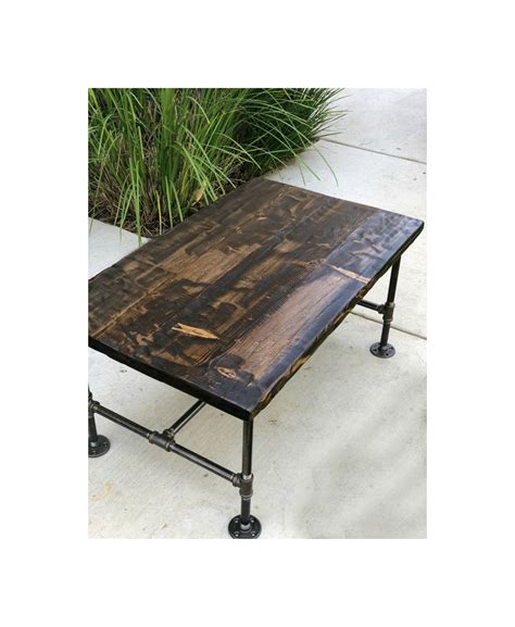 Rustic Table Side Table Industrial Pipes Pipes Shelving Etsy