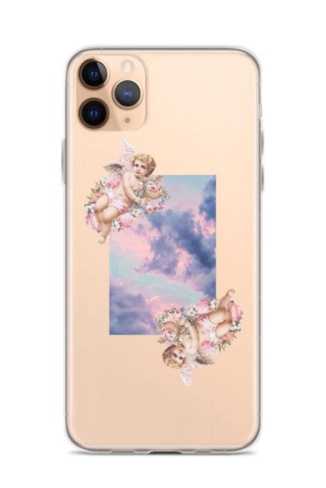 Leather may not be the hardiest of materials, but it still holds its. Aesthetic Angel Clouds Clear iPhone 11 Case With Design ...