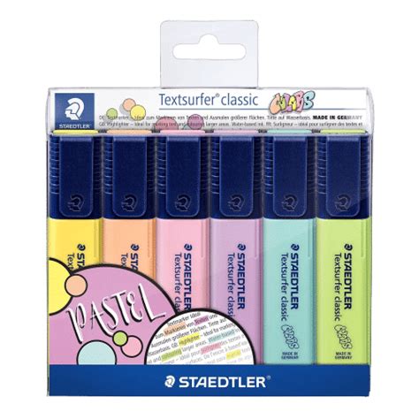 Staedtler Pastel Highlighter 6 Count Hadafy