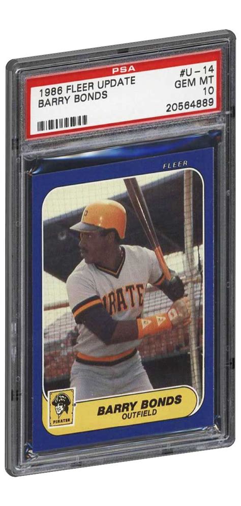 Maybe you would like to learn more about one of these? 1986 fleer update barry bonds rookie card graded PSA 10 gem mint. 1986 Fleer Update sets were ...