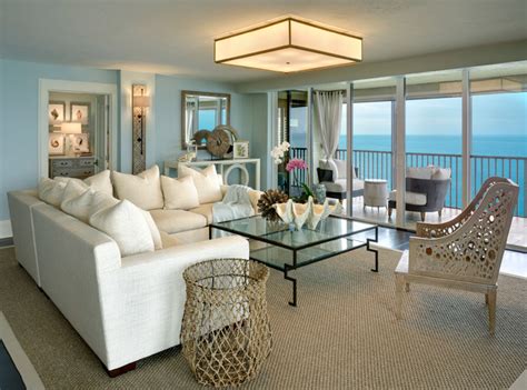 Coastal Cottage Condo Beach Style Living Room Miami By Laura