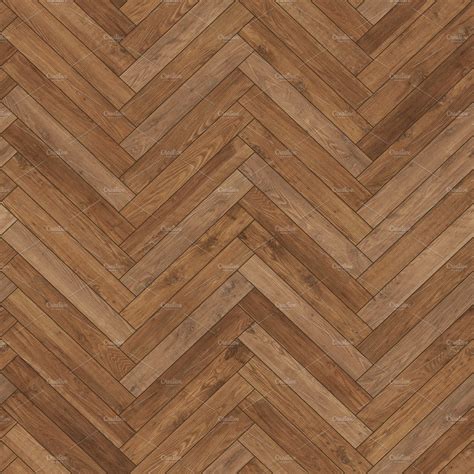 Seamless Wood Parquet Texture Herringbone Brown Textures Creative