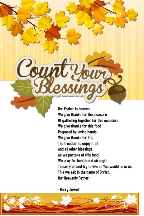Copy Of Autumn Blessings Postermywall