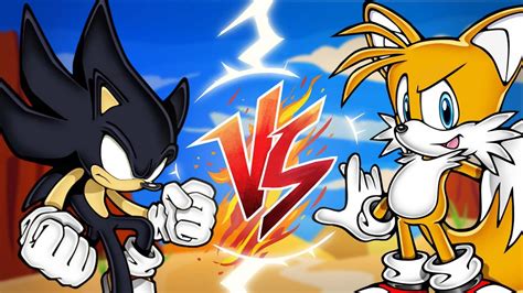 Dark Sonic Vs Tails Sprite Fight Youtube