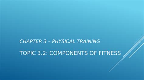 Components Of Fitness Teaching Resources