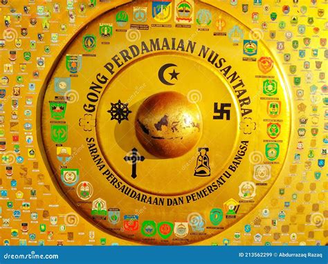 Gong Of Peace Archipelago Editorial Stock Image Image Of Indonesia