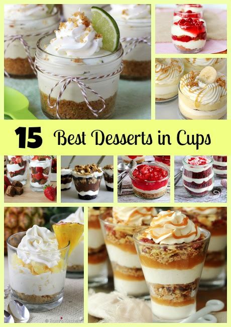 Whether it's brownies, pie, or cake that strikes your fancy, our delicious dessert recipes are sure to please. 15 Best Desserts in Cups