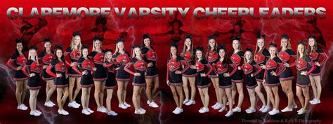 Claremore Varsity Cheer Team Photographbanner Cheer Squad Cheer Team