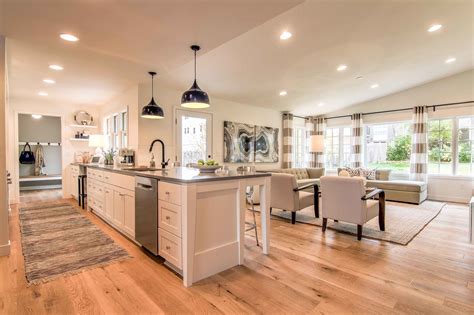 Vintage Canyon Open Concept Kitchen Living Room Modern Farmhouse