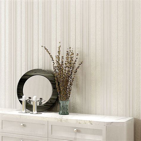 Modern Simple 3d Embossed Vertical Striped Wallpaper Living Room