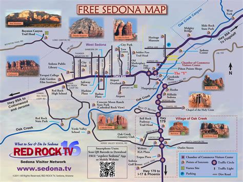 Map Of Sedona Arizona By Sedonatv Sedona Map Arizona Road Trip