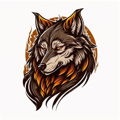 Premium Photo Cool Wolf Logo Vector Illustration