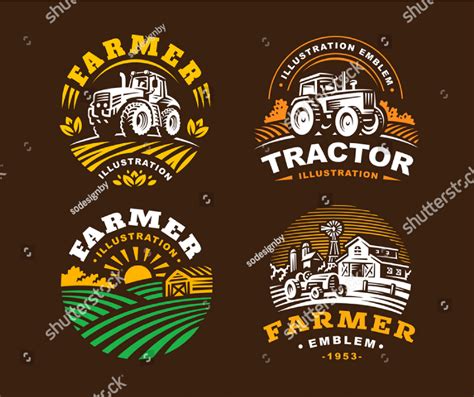 14 Farming Logo Designs Premium Editable Psd Ai Vector Eps Format